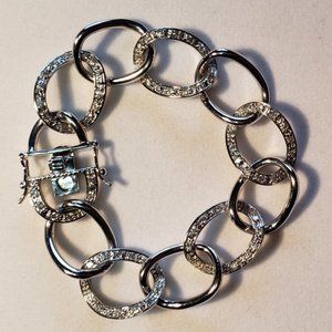 CHAIN LINK .925 CZ FASHION BRACELET